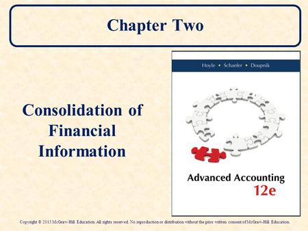 Consolidation of Financial Information