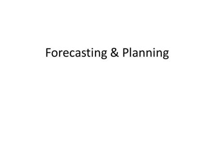 Forecasting & Planning. Overall Responsibilities I work within the newly acquired SciED VWR. The product line is a mix of stocked, drop ship, purchase.