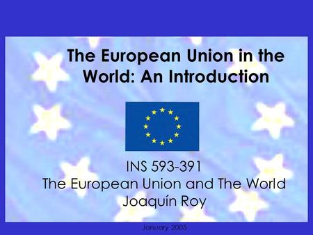 The European Union in the World: An Introduction
