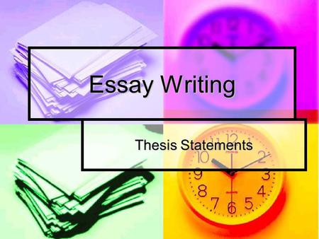 Essay Writing Thesis Statements. Thesis Statement Your thesis statement should be a single sentence that contains: Your thesis statement should be a single.