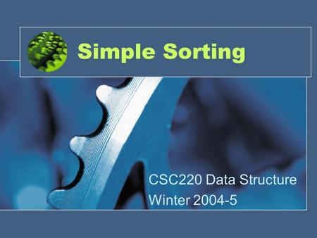 CSC220 Data Structure Winter
