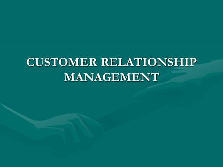 Articles on Customer Relationship Management
