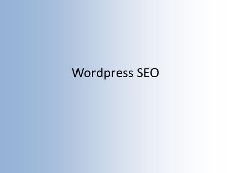 Wordpress SEO. Your Own Website If you want your own website, we have designed Wordpress website templates that you can purchase that have pretty much.