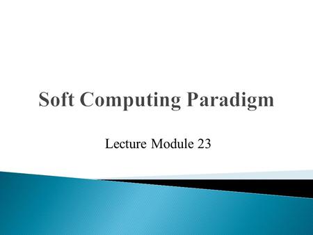 Soft Computing Paradigm