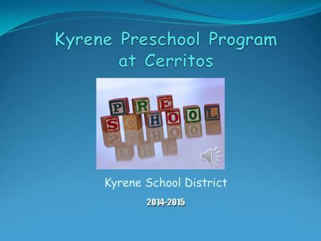 Kyrene School District 2014-2015 Meet Our Staff Special Preschool T eacher Special Education Preschool T eacher Jennifer Bell Bachelors Special Education.