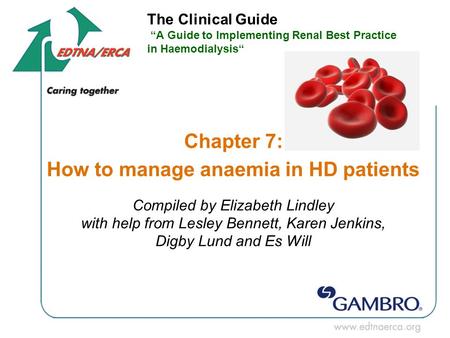 How to manage anaemia in HD patients