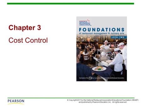 Chapter 3 Cost Control.