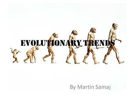 Evolutionary trends By Martin Samaj.