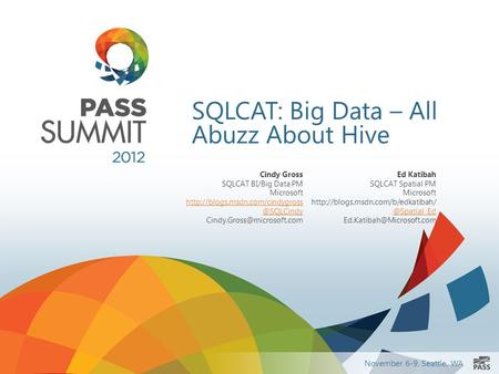SQLCAT: Big Data – All Abuzz About Hive