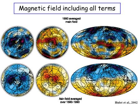 Hulot et al., 2002 Magnetic field including all terms.