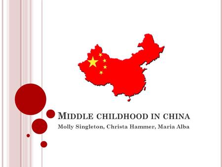 M IDDLE CHILDHOOD IN CHINA Molly Singleton, Christa Hammer, Maria Alba.