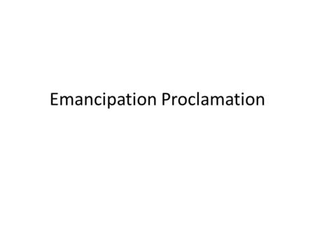 Emancipation Proclamation. The War - 1862 Merrimac vs. Monitor (March) Peninsular campaign begins (March) Battle of Shiloh (Tennessee) (April) New Orleans.