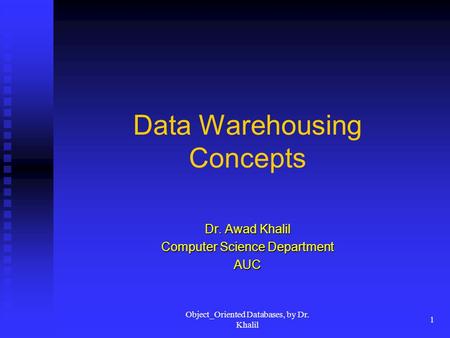Data Warehousing Concepts