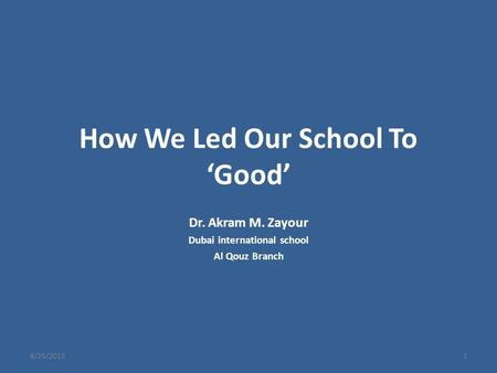 How We Led Our School To ‘Good’