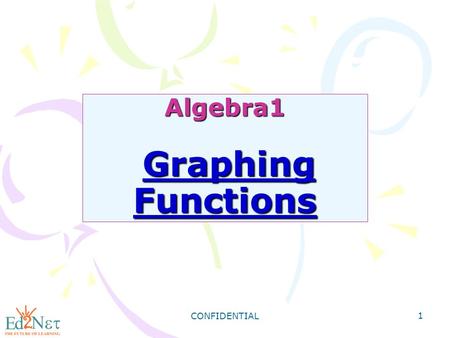 Algebra1 Graphing Functions