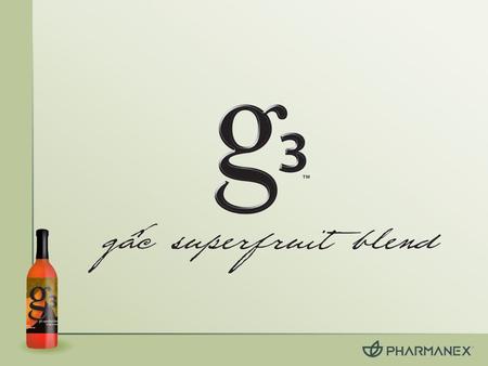 G 3 is a nutrient-rich juice from the prized gâc superfruit of southern Asia, whose nutritional benefits have been scientifically demonstrated to protect.