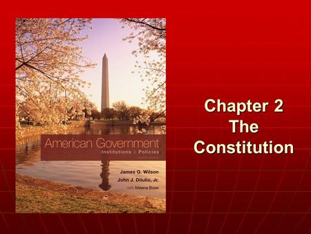 Chapter 2 The Constitution. Copyright © 2011 Cengage WHO GOVERNS? WHO GOVERNS? 1. What is the difference between a democracy and a republic? 2. What branch.