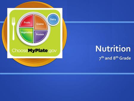 Nutrition 7 th and 8 th Grade. Entry Task Based on your past knowledge… Based on your past knowledge… What benefits does good nutrition have on your body.