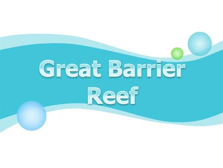 The Great Barrier Reef is the world's largest reef system composed of over 2,900 individual reefs and 900 islands stretching for over 2,600 kilometers.