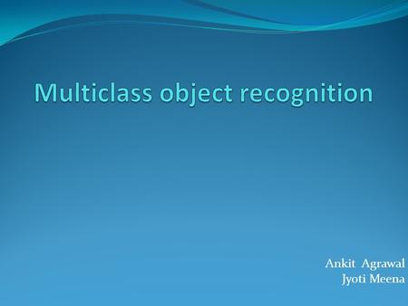 Multiclass object recognition