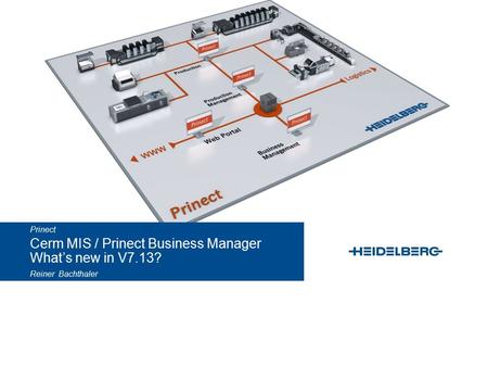 Cerm MIS / Prinect Business Manager What’s new in V7.13?