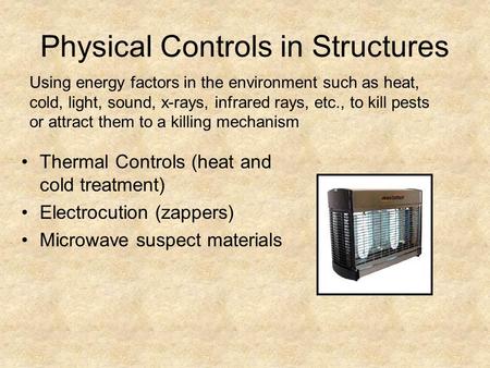 Physical Controls in Structures