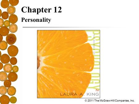 Chapter 12 Personality.