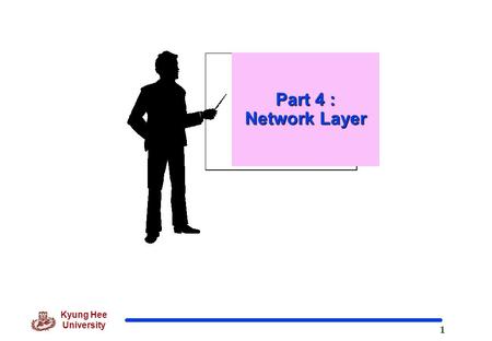 1 Kyung Hee University Part 4 : Network Layer. 2 Kyung Hee University Role and Position of Network Layer o Network layer in the Internet model is responsible.