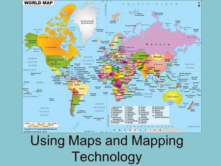 Using Maps and Mapping Technology