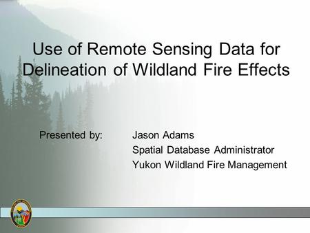 Use of Remote Sensing Data for Delineation of Wildland Fire Effects