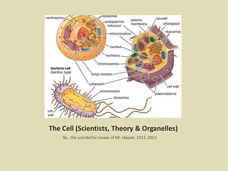 The Cell (Scientists, Theory & Organelles)