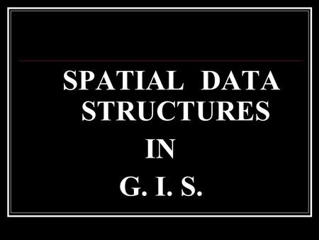 SPATIAL DATA STRUCTURES