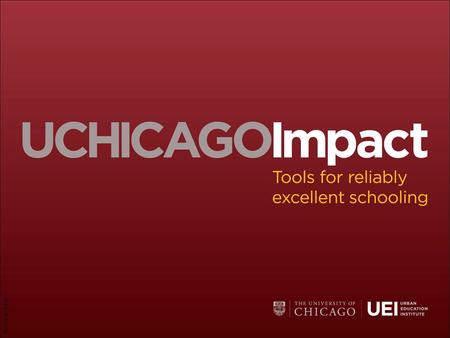 ©UChicago Impact. 2 Welcome and Introductions Molly Quish, Senior Manager 5Essentials UChicago Impact Elliot Ransom, Director 5Essentials UChicago Impact.