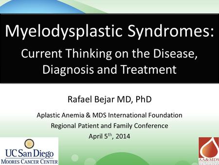 Myelodysplastic Syndromes: