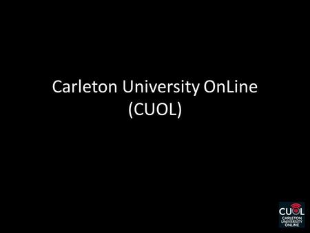 Carleton University OnLine (CUOL)
