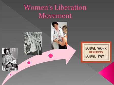  Place Women’s Liberation in historical context  Understand the major gains and losses of the Women’s Liberation Movement  Evaluate gender equality.