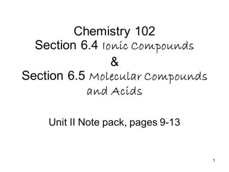 Unit II Note pack, pages 9-13