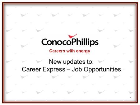 1 New updates to: Career Express – Job Opportunities.