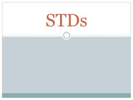 STDs.