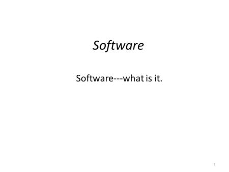 Software Software---what is it. 1. Topics Application vs. system software Productivity software Multimedia software Entertainment software Educational.