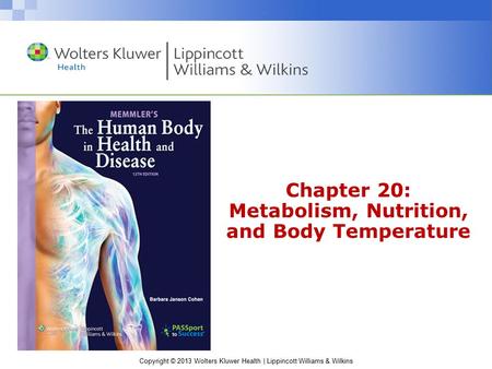 Chapter 20: Metabolism, Nutrition, and Body Temperature