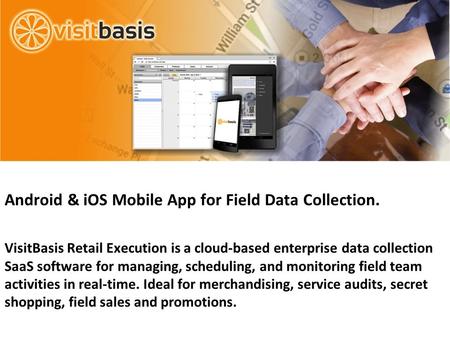 VISITBASIS Автоматизация работы тайных покупателей с приложением VisitBasis для Android и iOS. Android & iOS Mobile App for Field Data Collection. VisitBasis.
