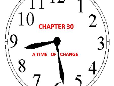 CHAPTER 30 A TIME OF CHANGE. CH.30.1 – TECHNOLOGICAL REVOLUTION.
