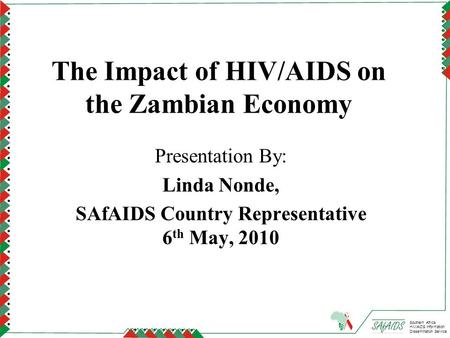 The Impact of HIV/AIDS on the Zambian Economy