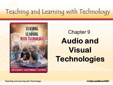 Teaching and Learning with Technology Click to edit Master title style  Allyn and Bacon 2002 Teaching and Learning with Technology Click to edit Master.