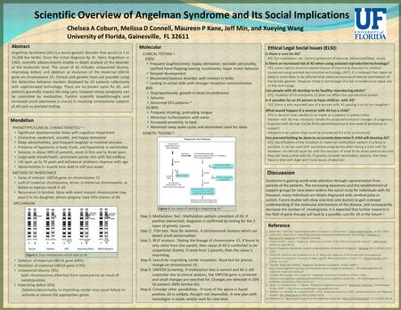 Figure 2. Six steps of testing in diagnosing AS 6 Scientific Overview of Angelman Syndrome and Its Social Implications Chelsea A Coburn, Melissa D Connell,