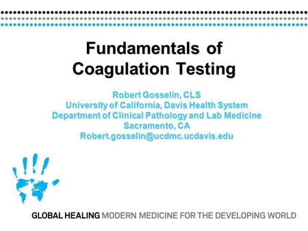 Fundamentals of Coagulation Testing
