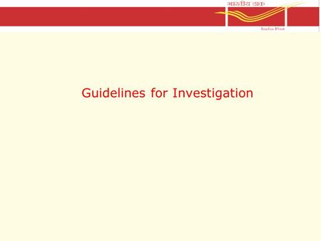 Guidelines for Investigation. 2 Investigation of computer related frauds - Outline Reasons Ways of committing frauds Prevention Aids for investigation.