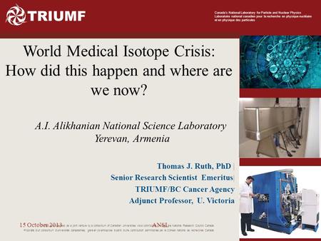 World Medical Isotope Crisis: