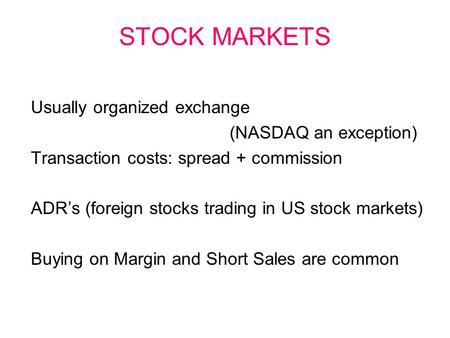 US stock market